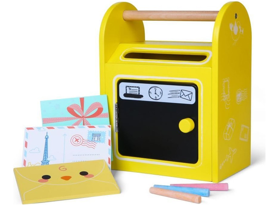 ECOTOYS Dřevěná Poštovní schránka