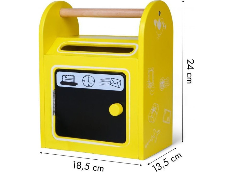 ECOTOYS Dřevěná Poštovní schránka