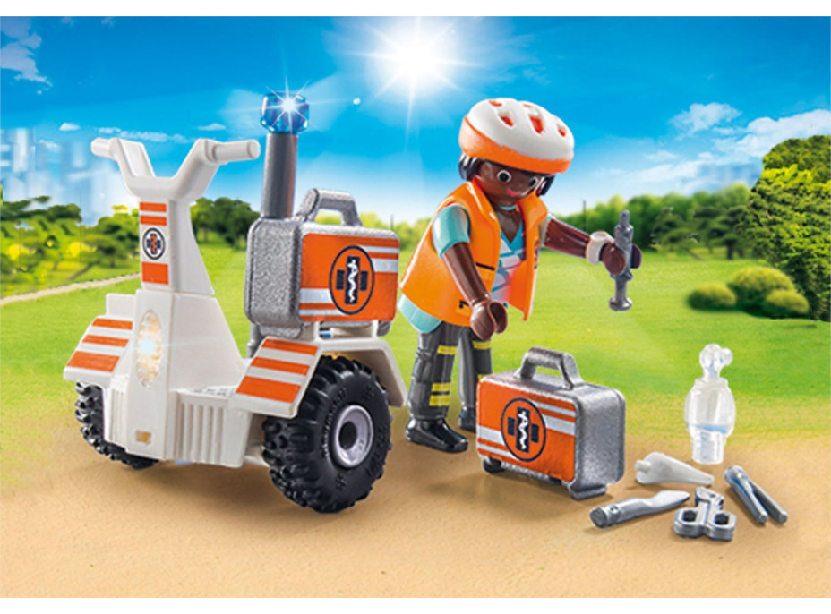 PLAYMOBIL® City Life 70052 Zásahová dvoukolka záchranářů se světly