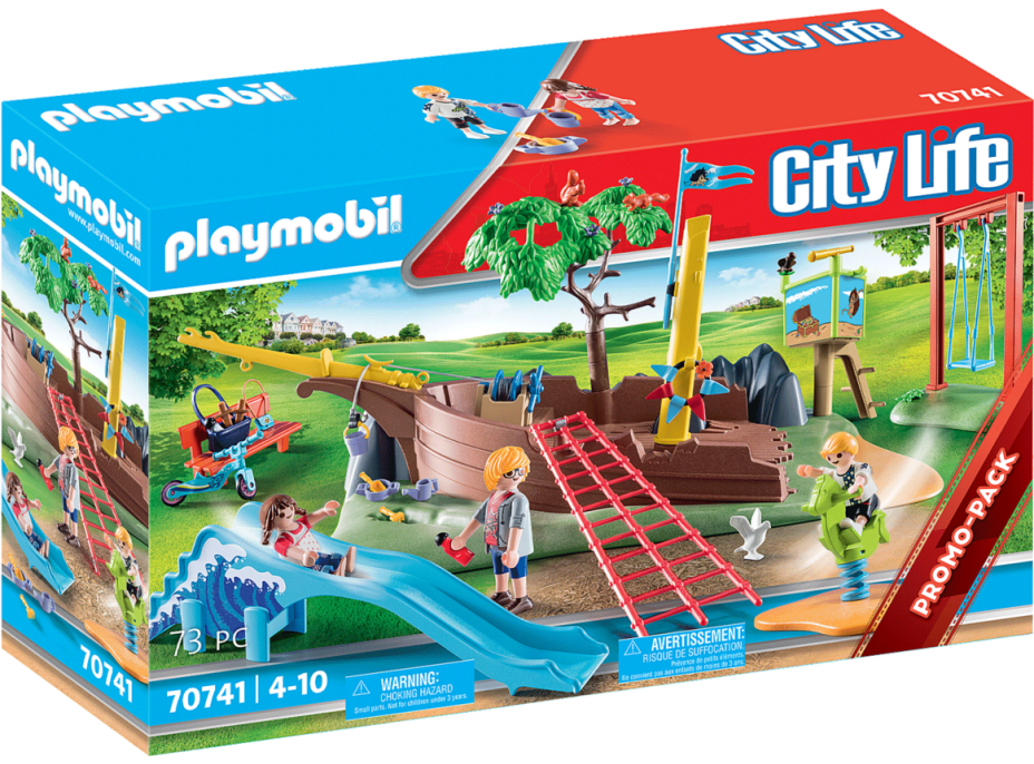 PLAYMOBIL® City Life 70741 Dětské hřiště s vrakem lodi