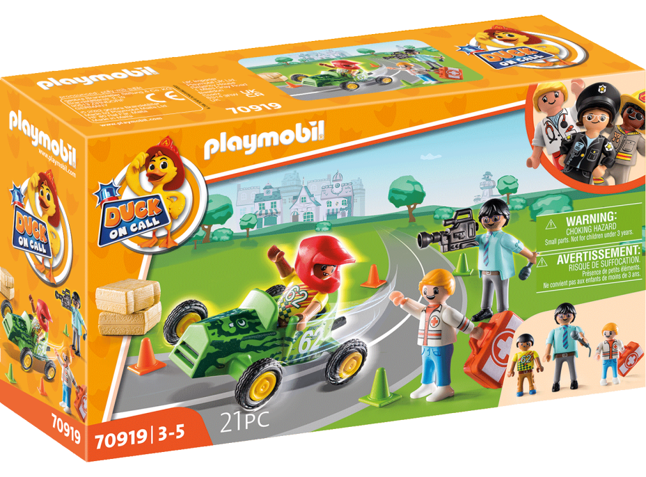 PLAYMOBIL® Duck On Call 70919 Záchranná akce: Pomozte závodníkovi!