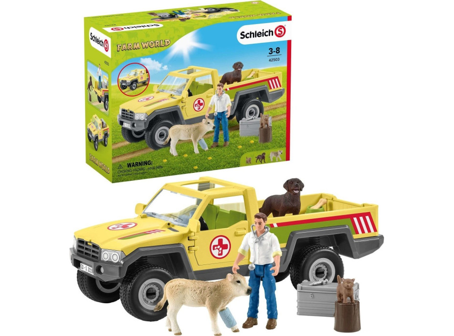 SCHLEICH Farm World® 42503 Záchranné terénní auto s veterinářem