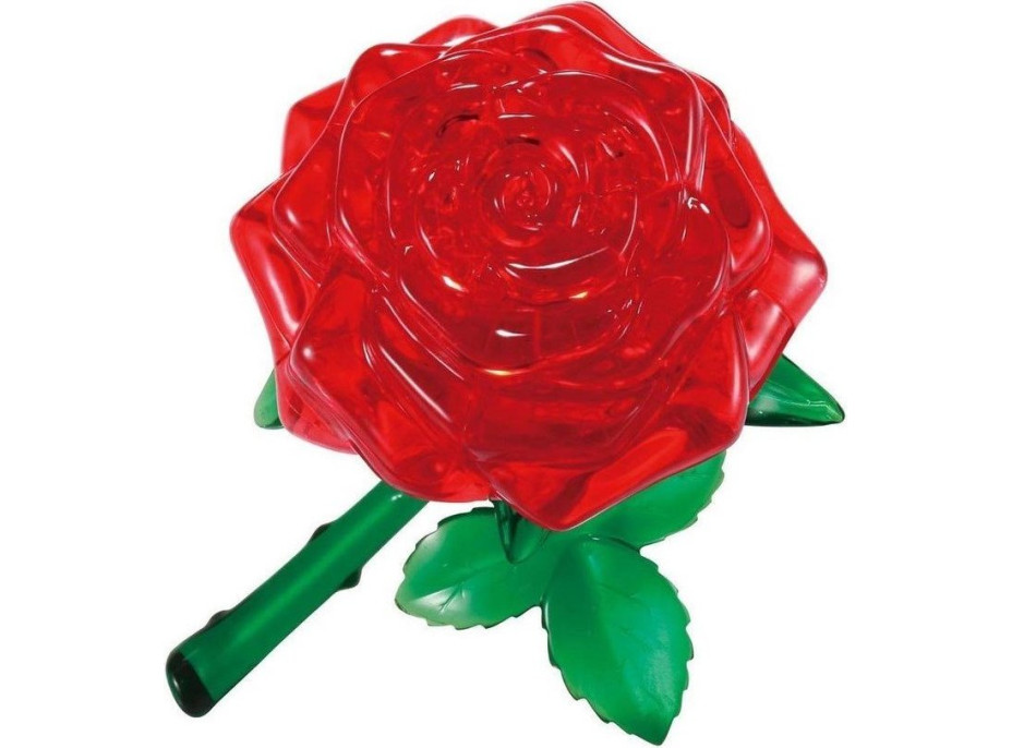 HCM KINZEL 3D Crystal puzzle Růže červená 44 dílků