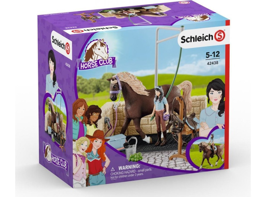 SCHLEICH Horse Club® 42438 Mycí box s Emily a Lunou