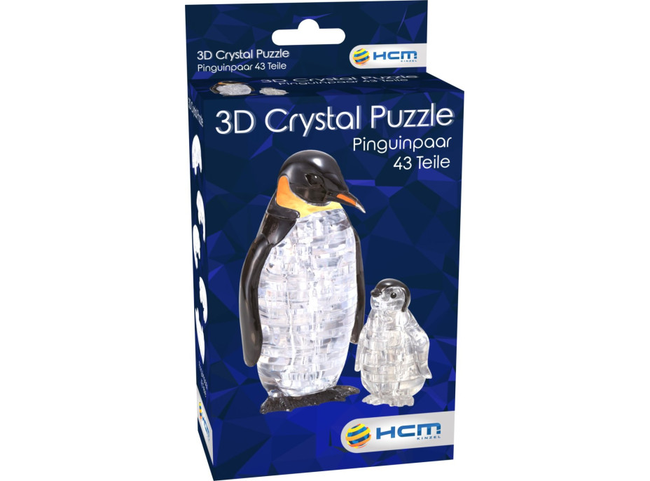 HCM KINZEL 3D Crystal puzzle Tučňáci 43 dílků