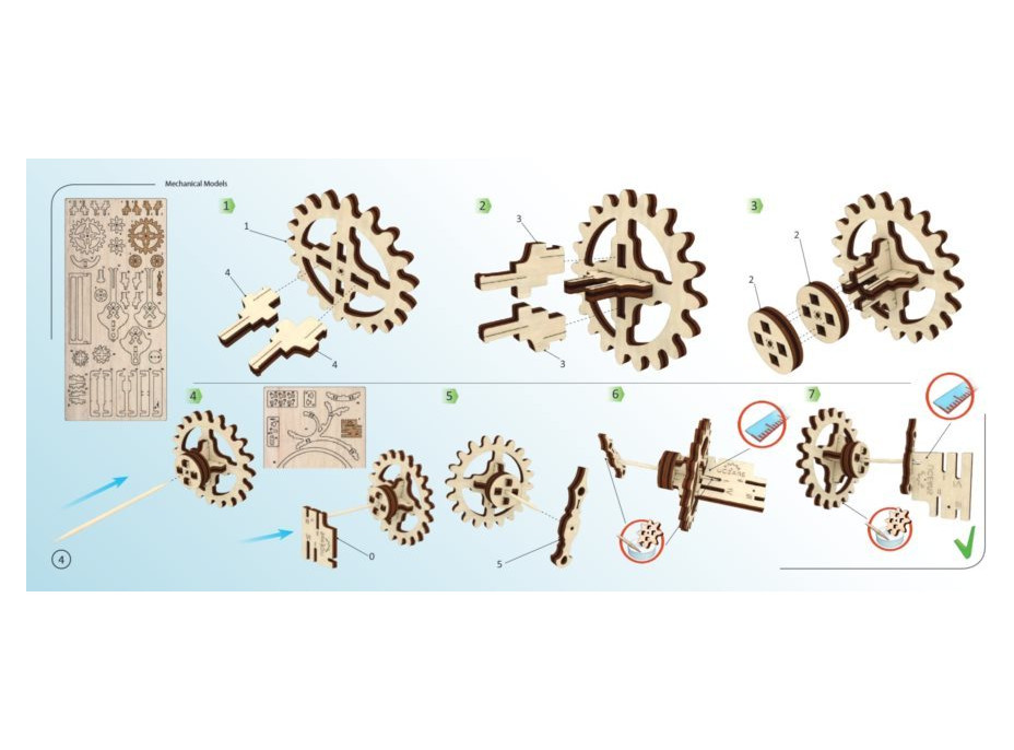 UGEARS 3D puzzle Hodiny - časovač (20min) 107 dílků