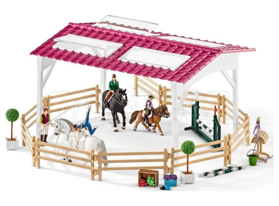 SCHLEICH Horse Club® 42389 Jezdecká škola s jezdci a koňmi