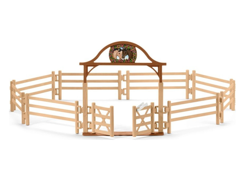 SCHLEICH Horse Club® 42434 Ohrada pro koně se vstupní bránou
