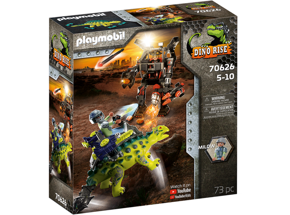 PLAYMOBIL® Dino Rise 70626 Saichania: Obrana robota bojovníka