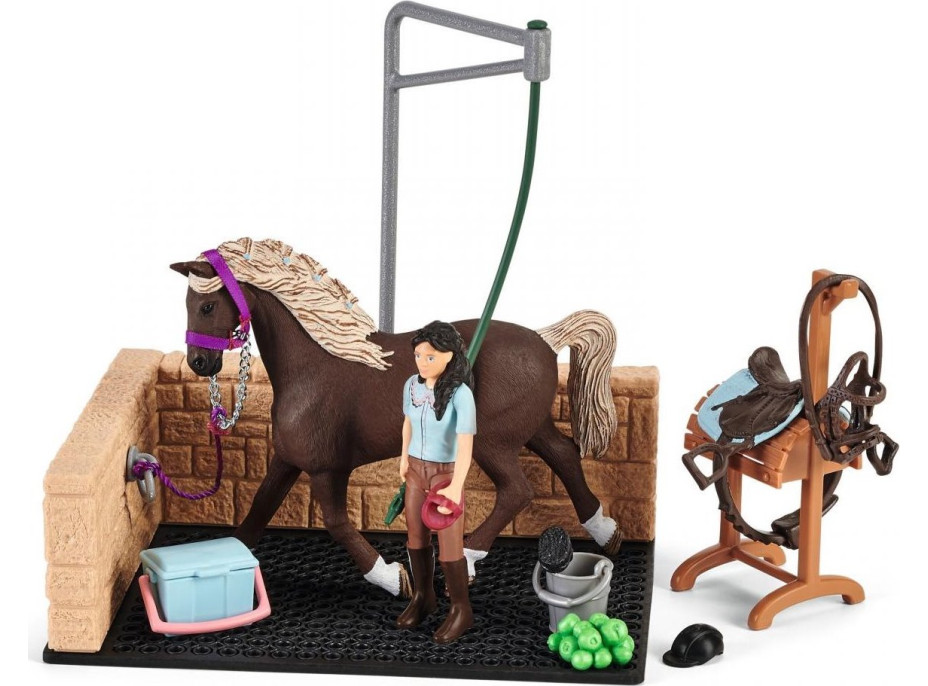 SCHLEICH Horse Club® 42438 Mycí box s Emily a Lunou