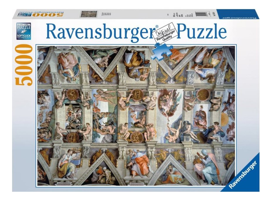 RAVENSBURGER Puzzle Sixtinská kaple 5000 dílků