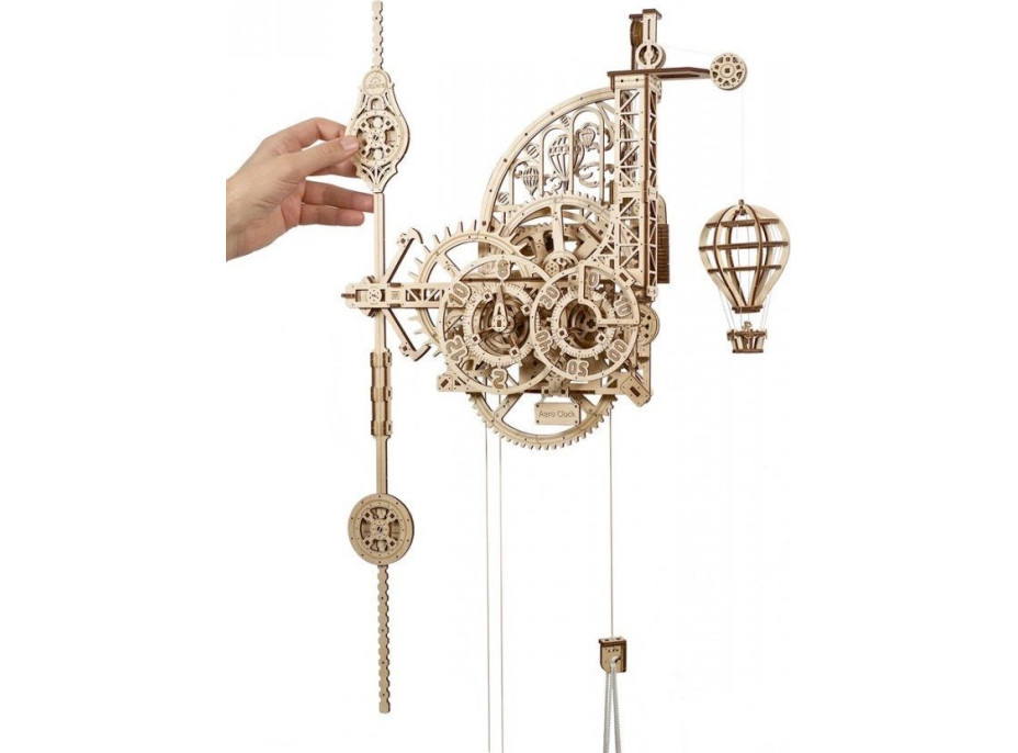 UGEARS 3D puzzle Aero Clock s kyvadlem 320 dílků