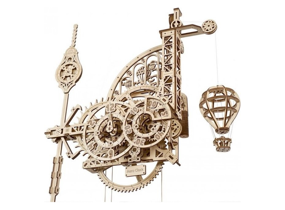 UGEARS 3D puzzle Aero Clock s kyvadlem 320 dílků