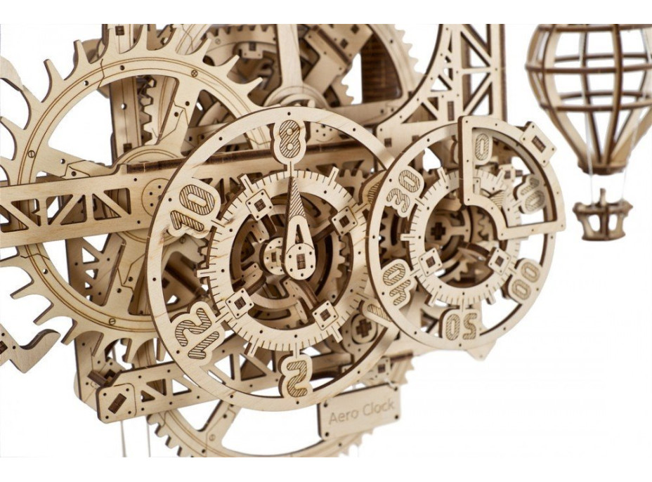 UGEARS 3D puzzle Aero Clock s kyvadlem 320 dílků