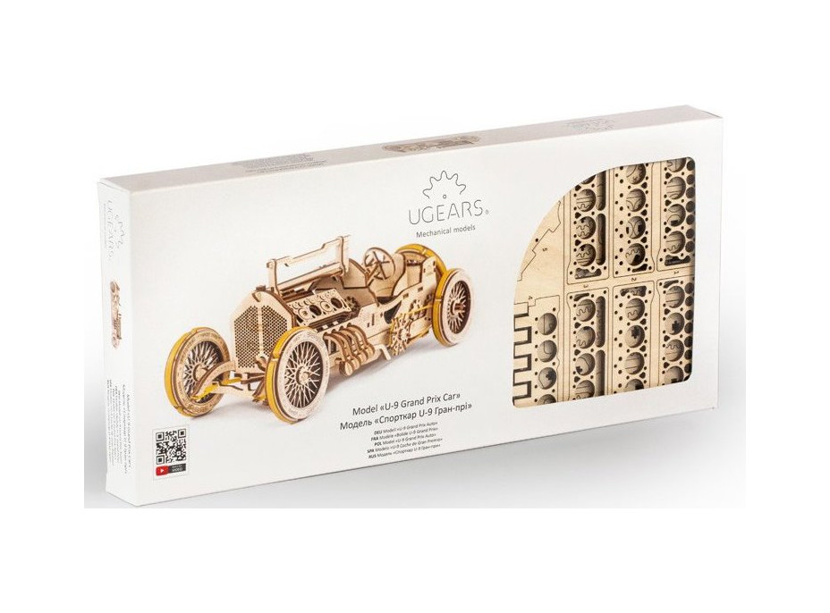 UGEARS 3D puzzle U-9 Grand Prix Auto 348 dílků