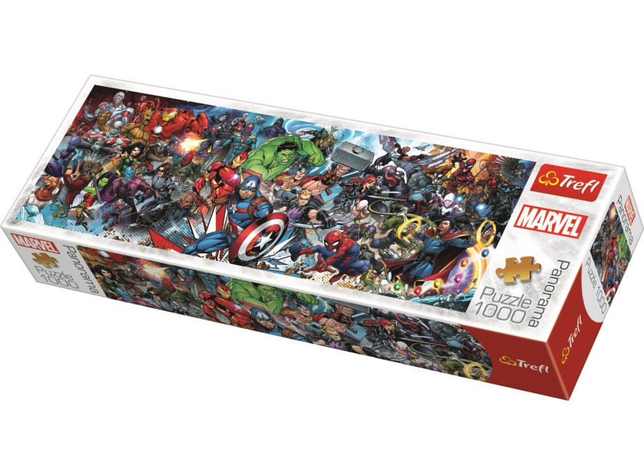 TREFL Panoramatické puzzle Svět Marvelu 1000 dílků