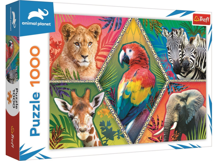 TREFL Puzzle Animal Planet: Exotická zvířata 1000 dílků