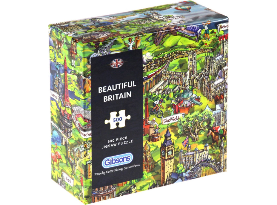 GIBSONS Puzzle Krásná Británie 500 dílků