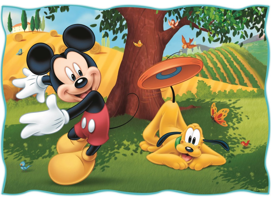 TREFL Puzzle Mickey Mouse a přátelé v parku 4v1 (35,48,54,70 dílků)