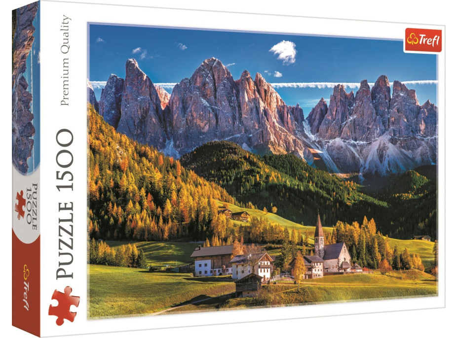 TREFL Puzzle Údolí Val di Funes, Dolomity 1500 dílků