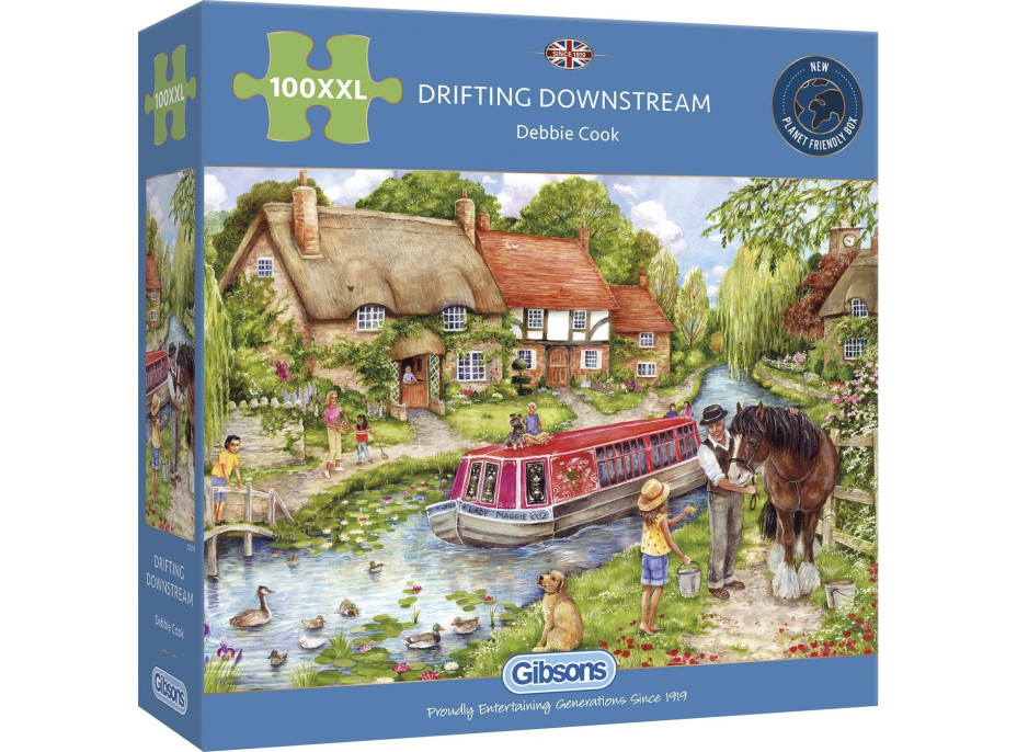 GIBSONS Puzzle Unášení po proudu XXL 100 dílků