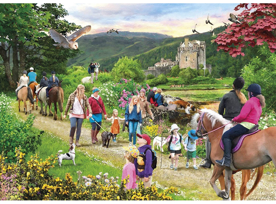GIBSONS Puzzle Výlet do Skotské vysočiny 1000 dílků