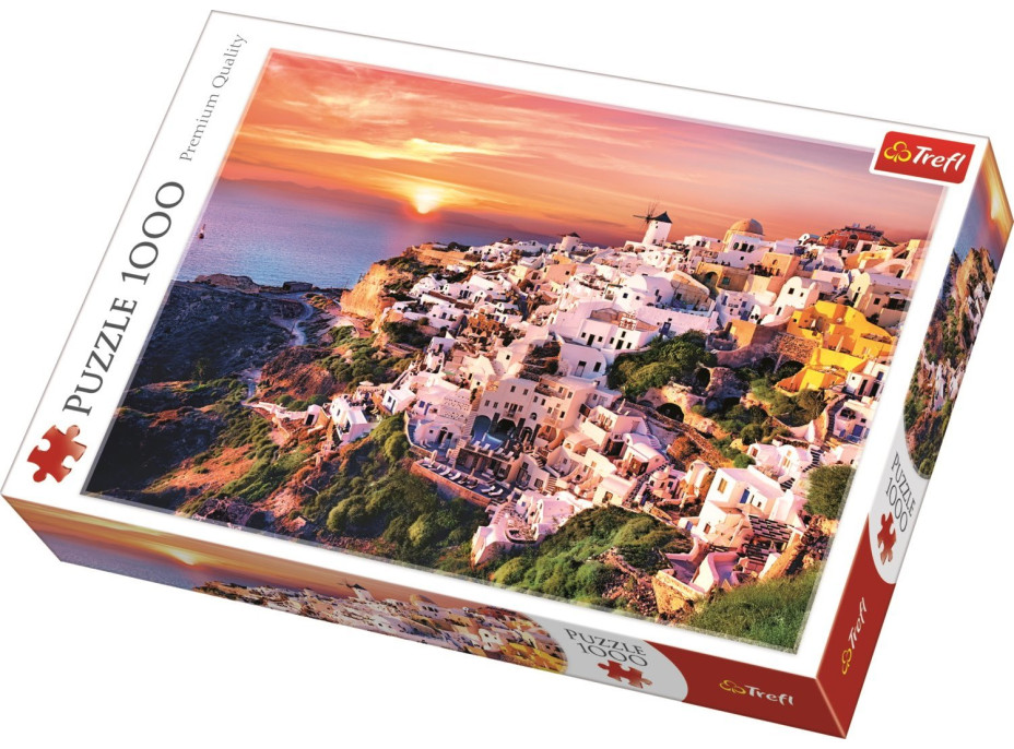 TREFL Puzzle Západ slunce nad Santorini, Řecko 1000 dílků