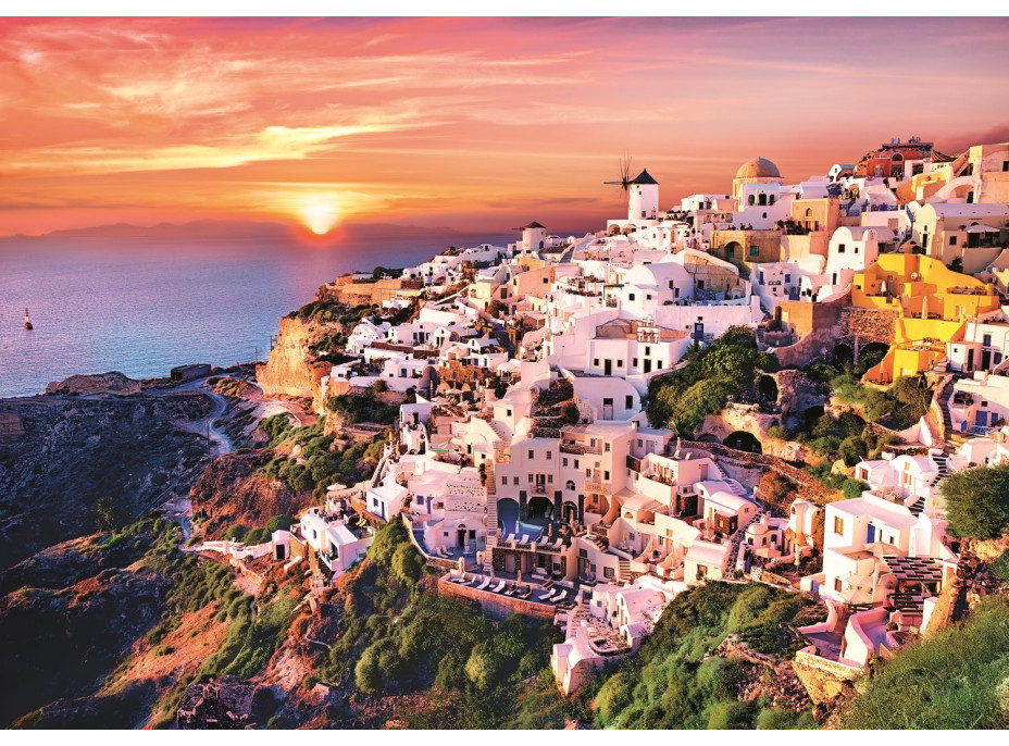 TREFL Puzzle Západ slunce nad Santorini, Řecko 1000 dílků