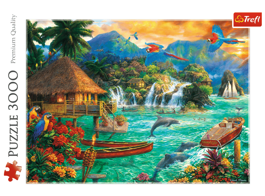 TREFL Puzzle Život na ostrově 3000 dílků