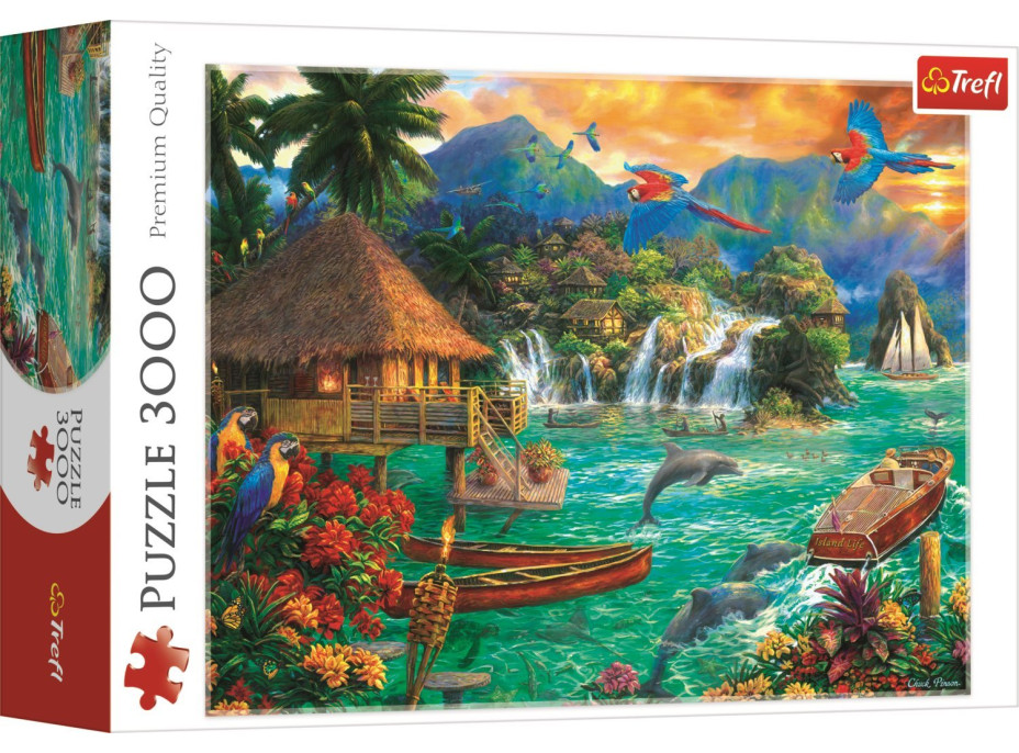 TREFL Puzzle Život na ostrově 3000 dílků