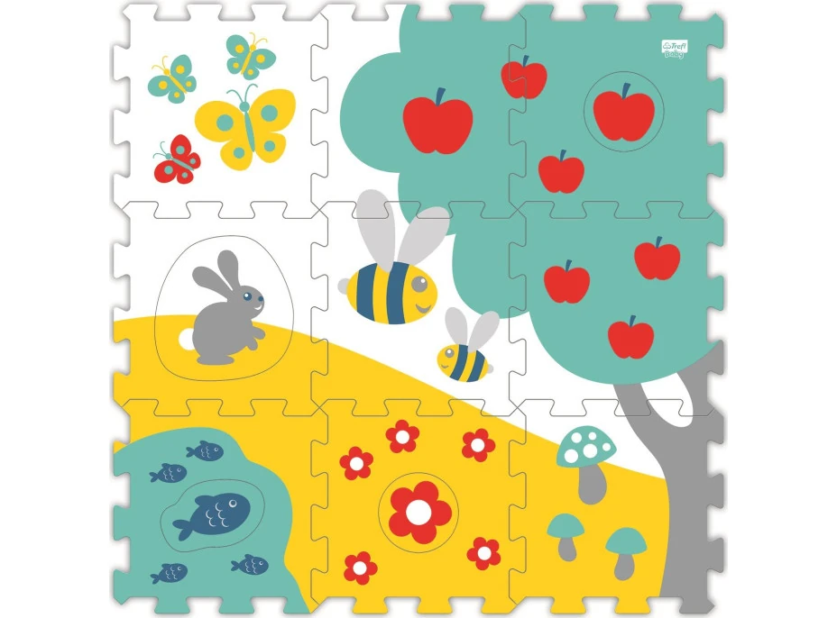 TREFL Moje první pěnové puzzle Louka (29,5x29,5)