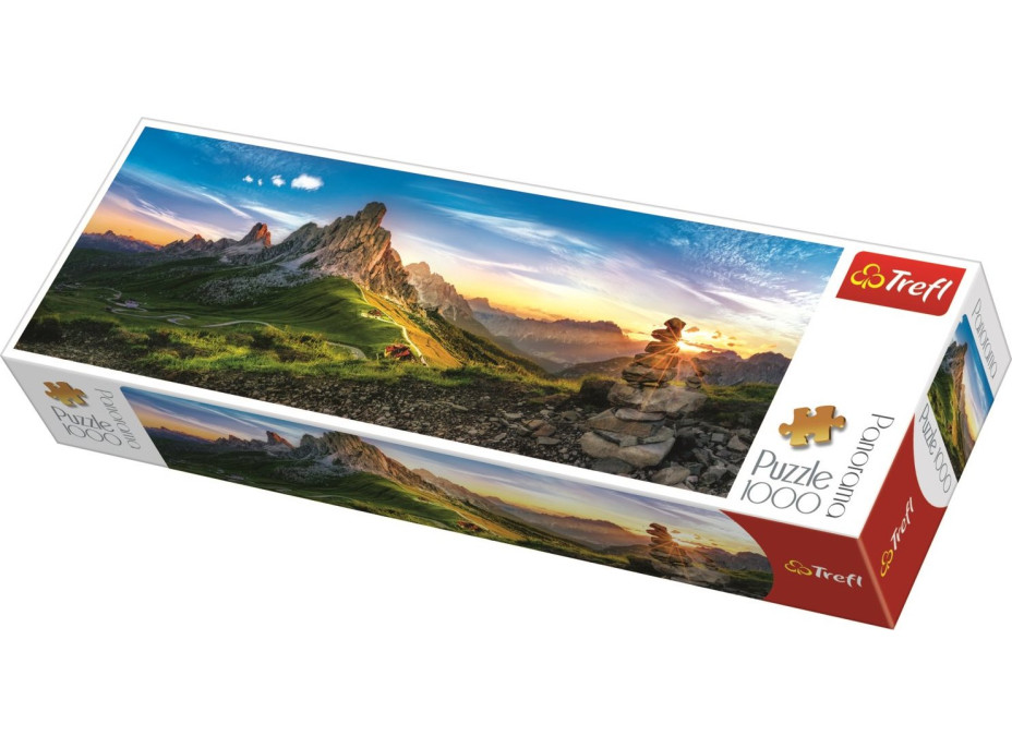 TREFL Panoramatické puzzle Passo di Giau, Dolomity 1000 dílků