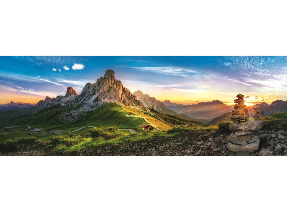TREFL Panoramatické puzzle Passo di Giau, Dolomity 1000 dílků