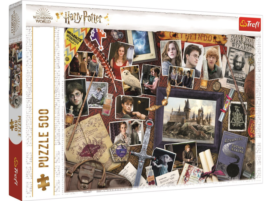 TREFL Puzzle Harry Potter: Vzpomínky na Bradavice 500 dílků
