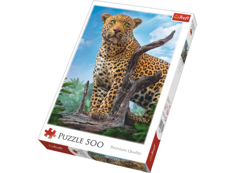 TREFL Puzzle Divoký levhart 500 dílků