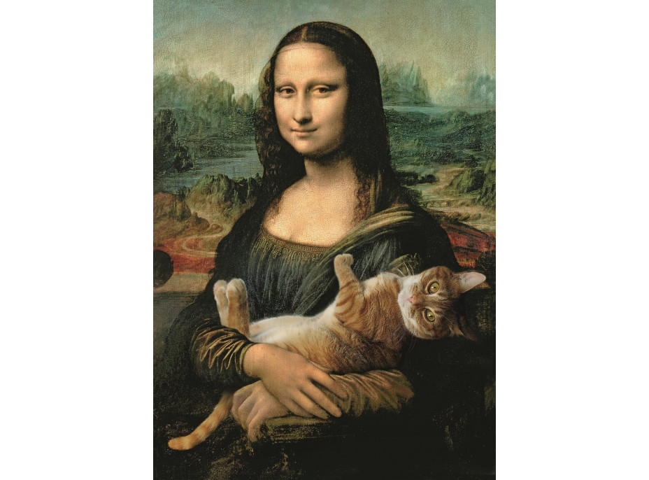 TREFL Puzzle Mona Lisa s kočkou 500 dílků