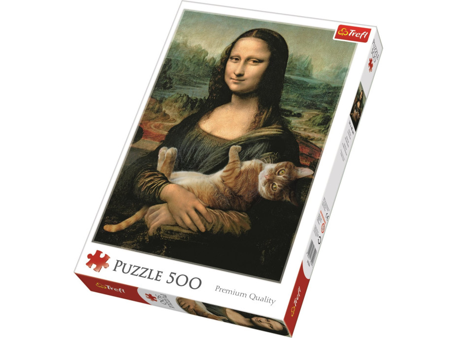 TREFL Puzzle Mona Lisa s kočkou 500 dílků