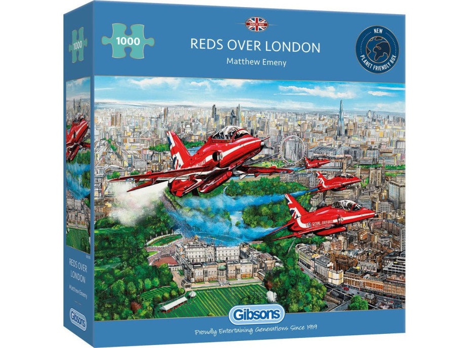 GIBSONS Puzzle Red Arrows nad Londýnem 1000 dílků