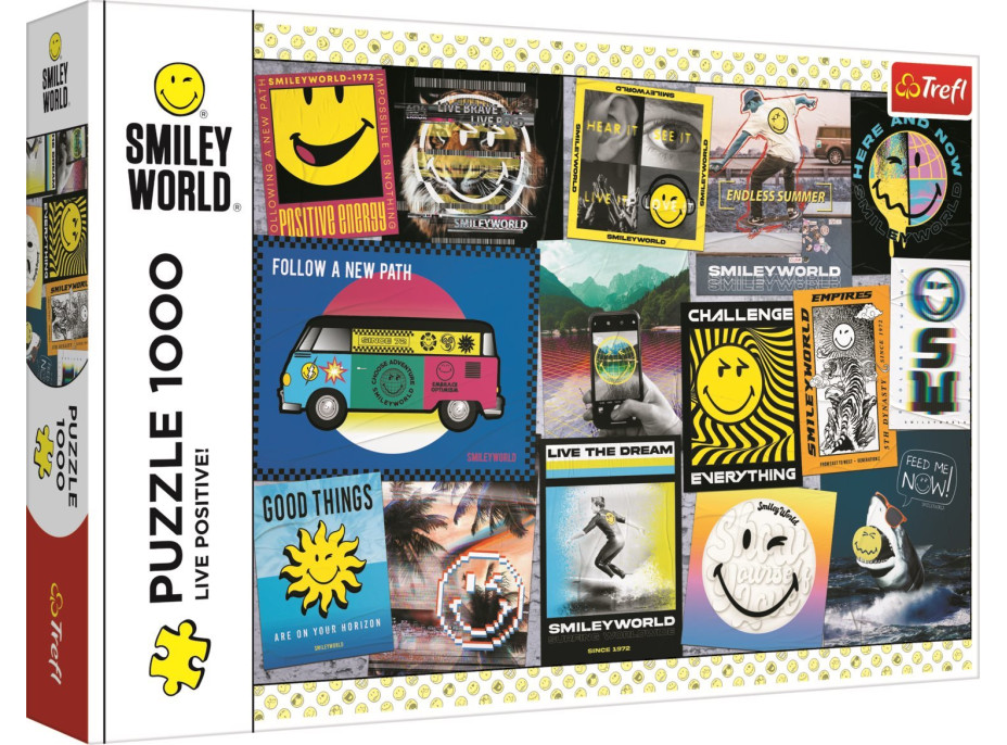 TREFL Puzzle Smiley: Lepší den se Smiley 1000 dílků
