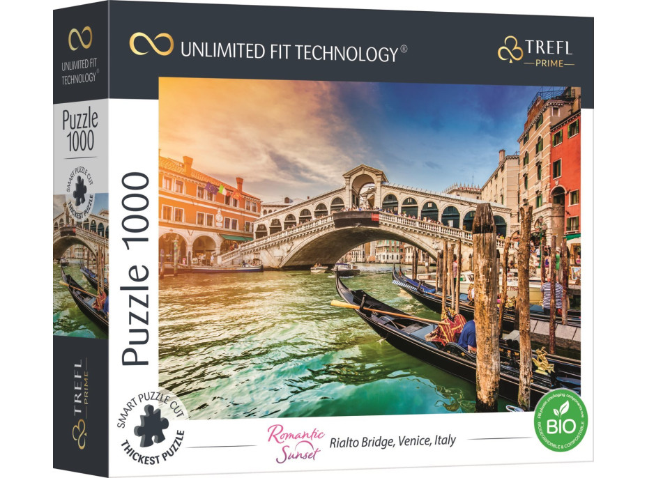 TREFL Puzzle UFT Cityscape: Most Rialto, Benátky, Itálie 1000 dílků