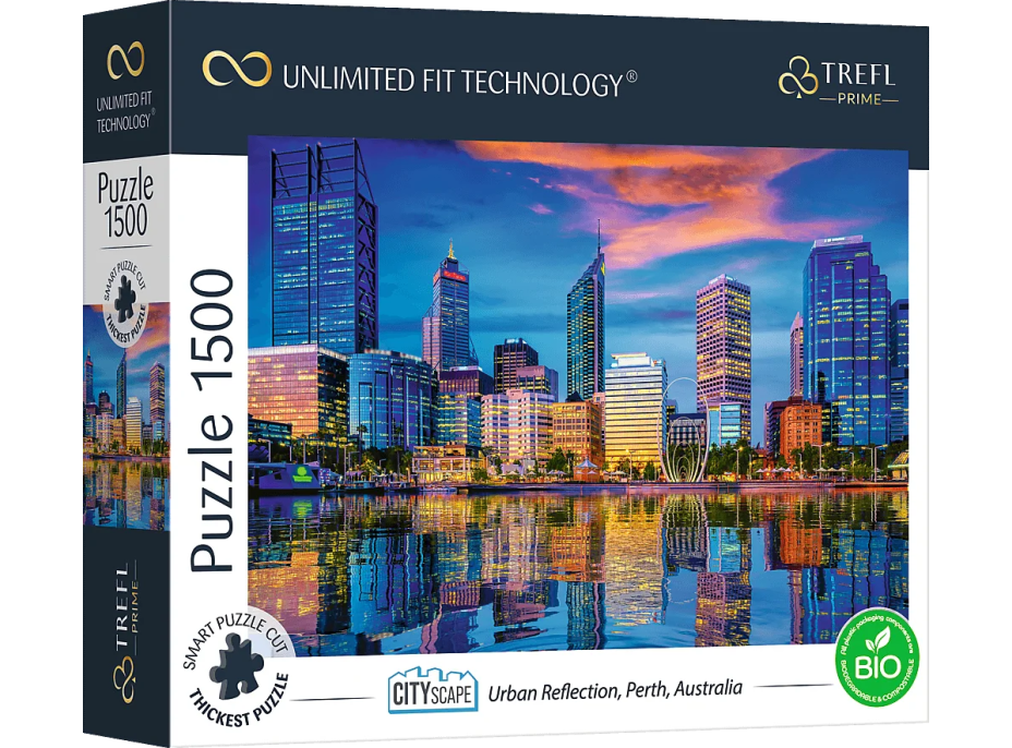 TREFL Puzzle UFT Cityscape: Odraz města Perth, Austrálie 1500 dílků