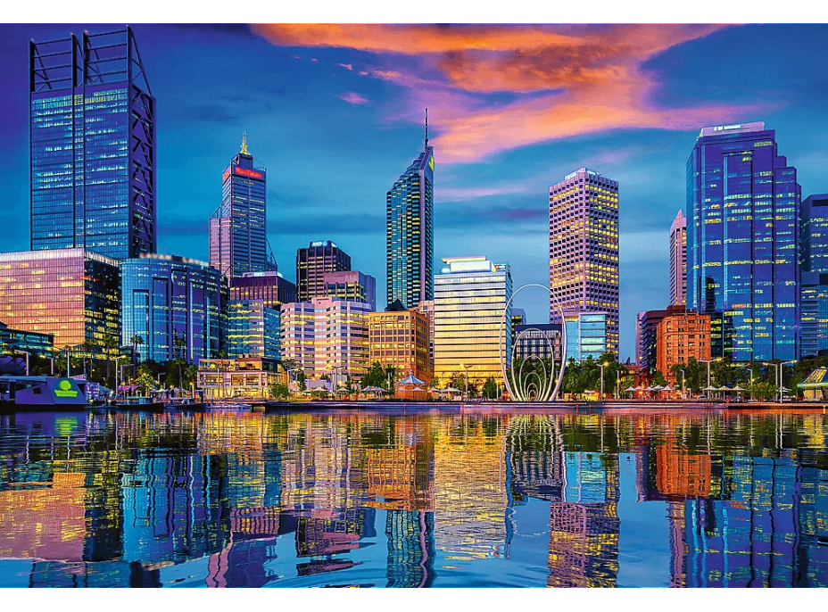 TREFL Puzzle UFT Cityscape: Odraz města Perth, Austrálie 1500 dílků