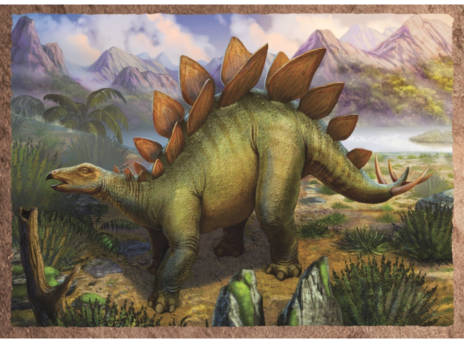 TREFL Puzzle Zajímaví dinosauři 4v1 (35,48,54,70 dílků)