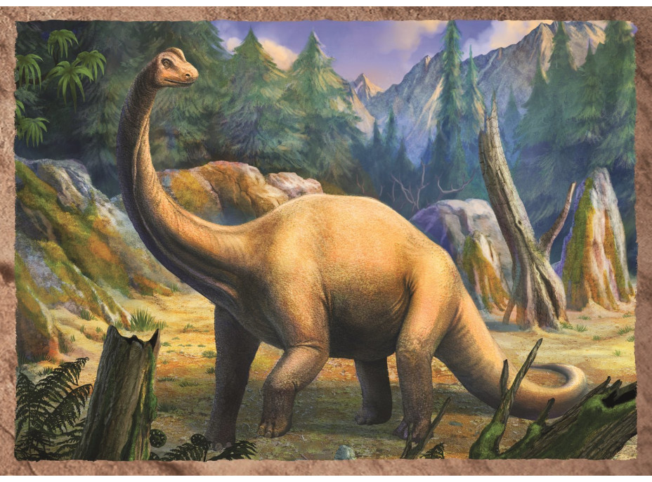 TREFL Puzzle Zajímaví dinosauři 4v1 (35,48,54,70 dílků)