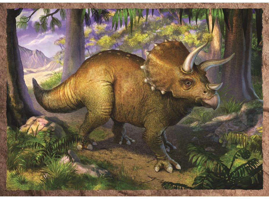 TREFL Puzzle Zajímaví dinosauři 4v1 (35,48,54,70 dílků)