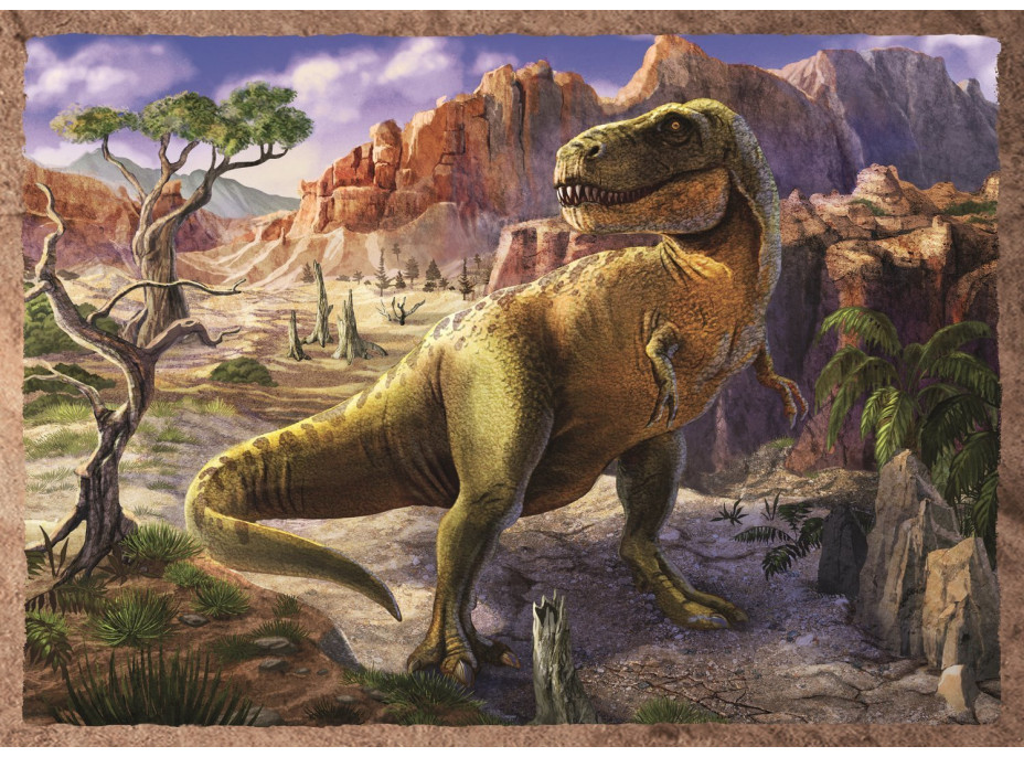 TREFL Puzzle Zajímaví dinosauři 4v1 (35,48,54,70 dílků)