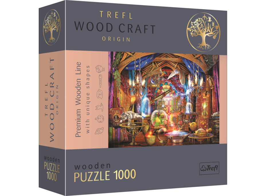 TREFL Wood Craft Origin puzzle Kouzelná komnata 1000 dílků
