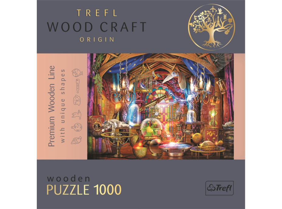 TREFL Wood Craft Origin puzzle Kouzelná komnata 1000 dílků