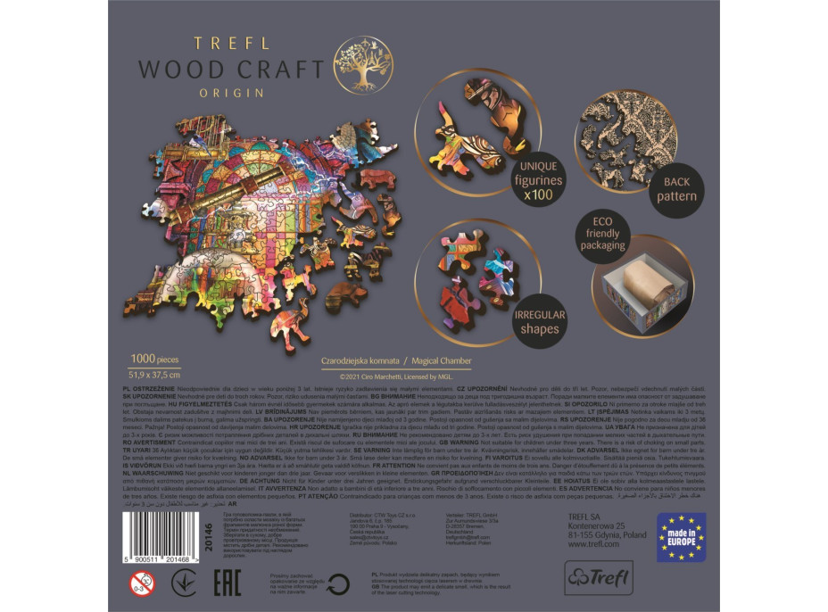 TREFL Wood Craft Origin puzzle Kouzelná komnata 1000 dílků