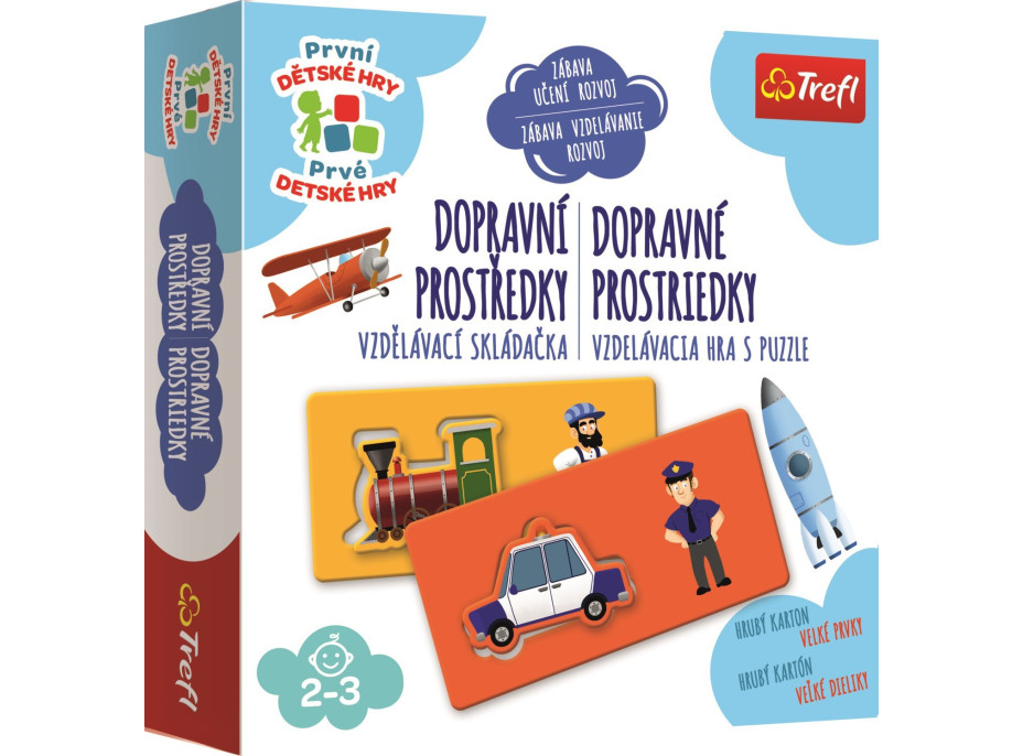 TREFL První dětské hry: Dopravní prostředky